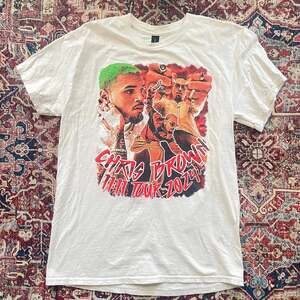 Chris Brown 11:11 Tour 2024 White Rap Tee Graphic T-Shirt